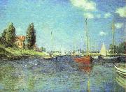 Claude Monet Red Boats at Argenteuil USA oil painting reproduction